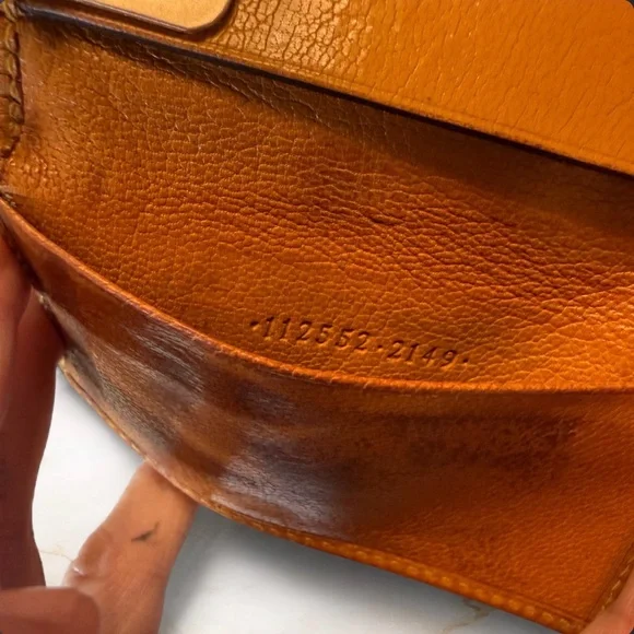 Vintage Gucci Bamboo Leather Key Holder in Cognac - Picture 4 of 11